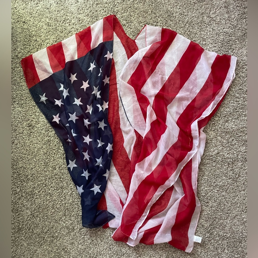 American flag pullover